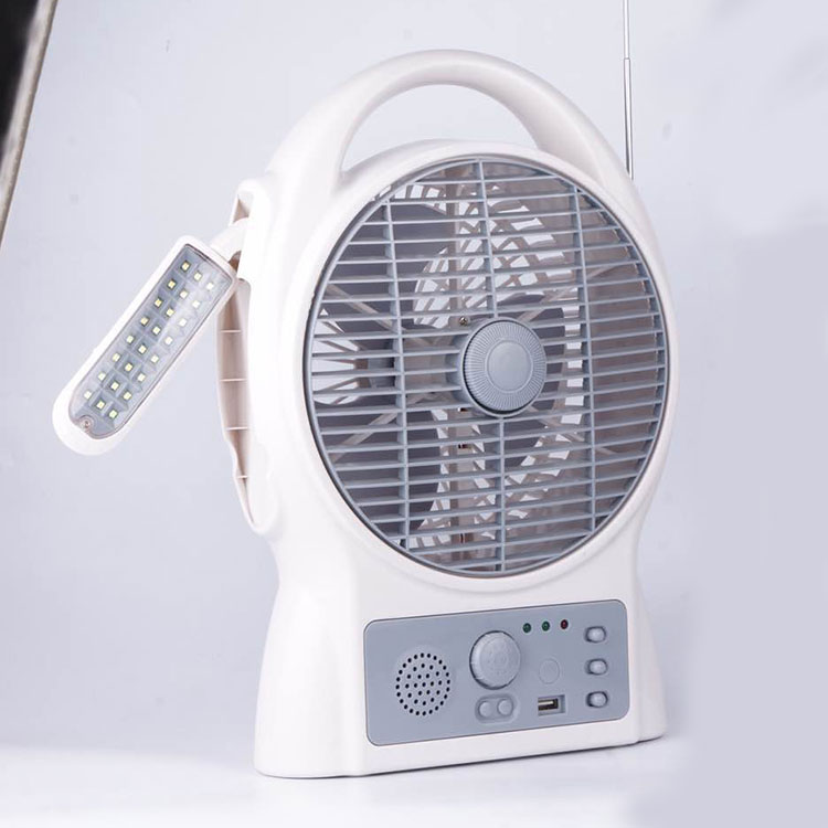 Multi-functional remote control emergency fan with led light