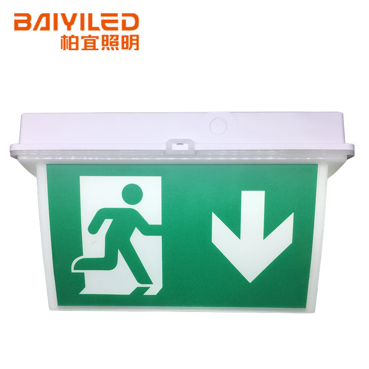 Acrylic Plate Exit Sign Emergency Lighting Light Crystalite Led Backlit Signage Stand