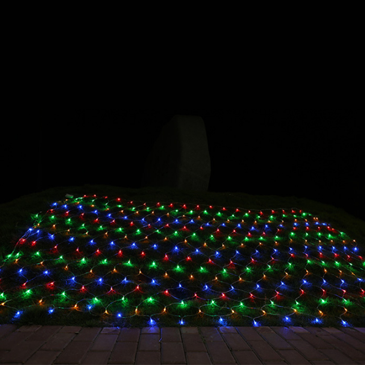 Programmable Triangle Large RGB Christmas Holiday Outdoor Led Rgb Christmas Rice Net Light