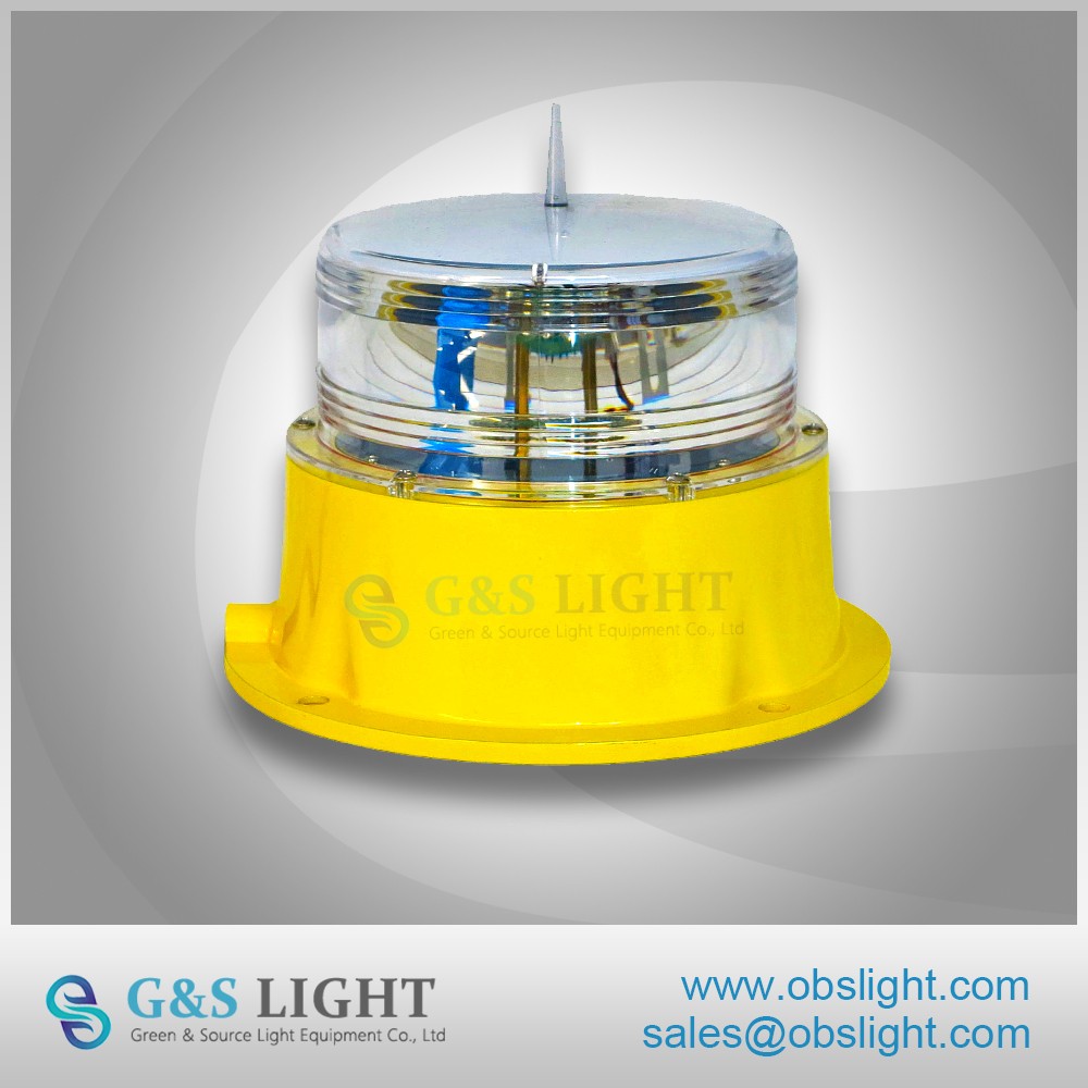 FAA ICAO L810 LED Solar Obstruction Light / aircraft warning light