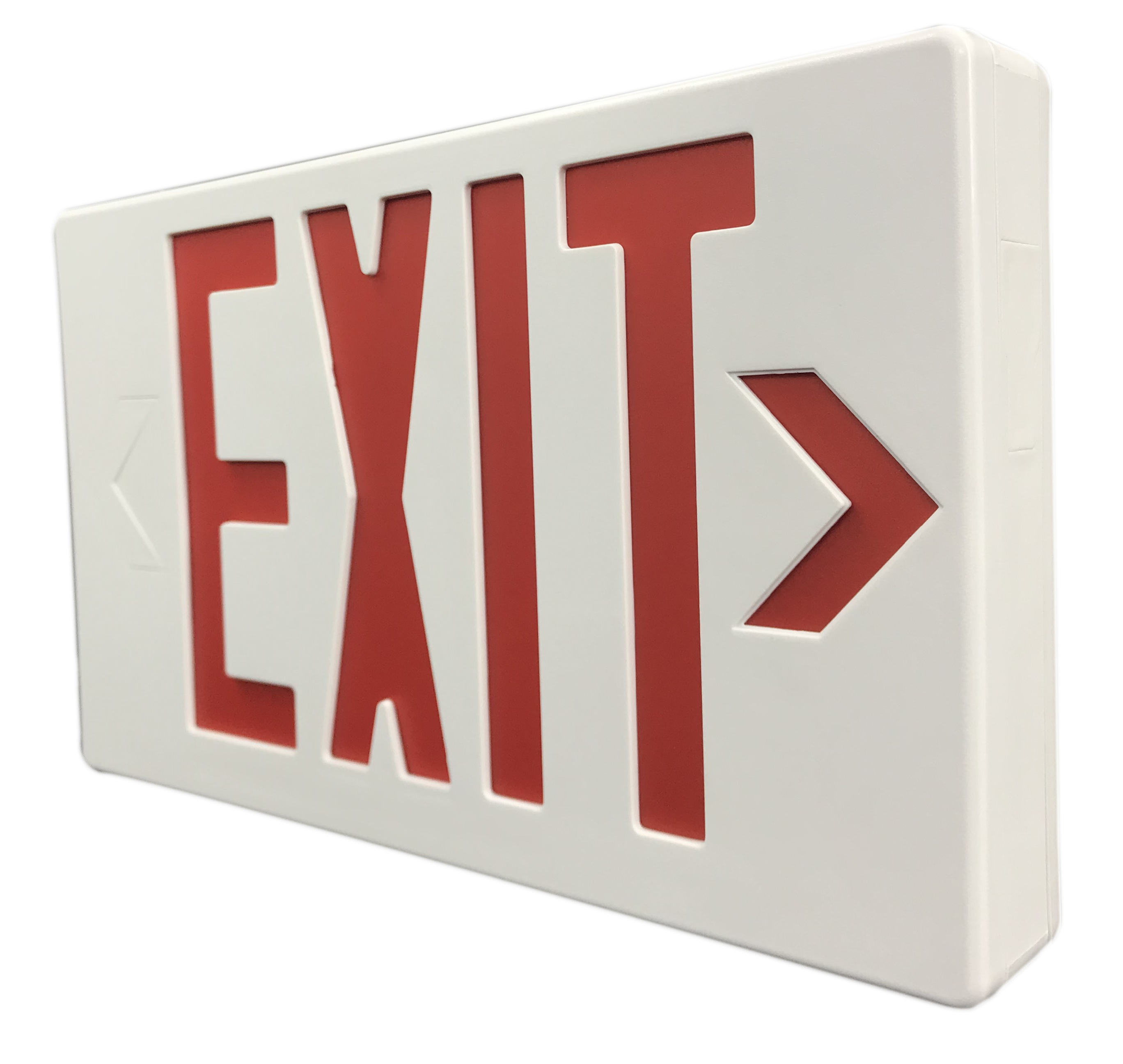 Battery Powered Fire Exit Sign Rechargeable Signboard Led Emergency Electrical Bulkhead Fitting