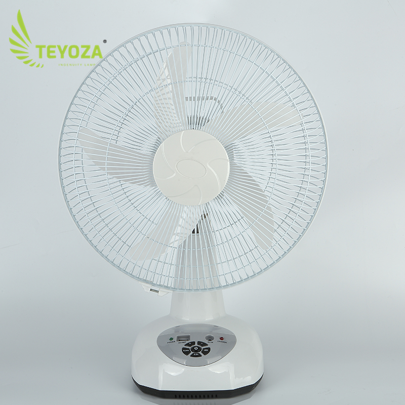 14 Inch solar rechargeable emergency fan