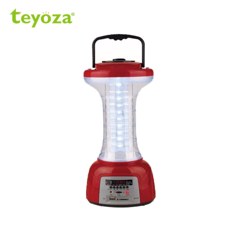 USB Portable Rechargeable LED Camping Lantern  with Media System
