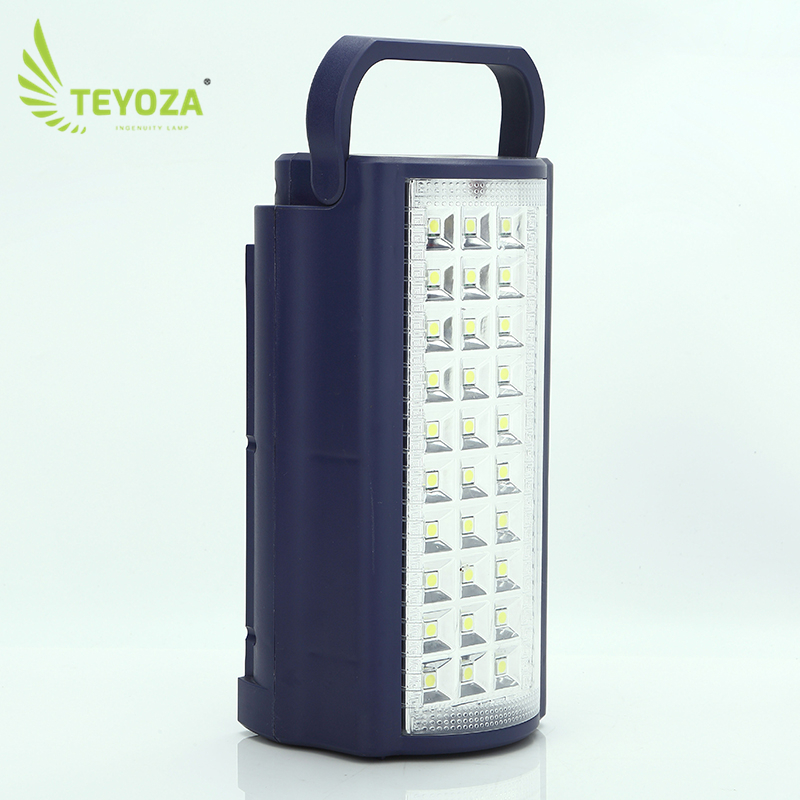 Solar rechargeable portable led emergency lantern