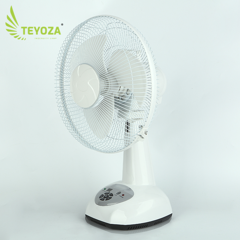 12 volt electron rechargeable solar powered table fan