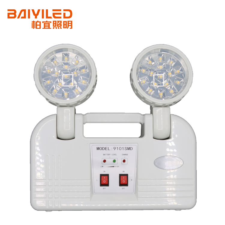 Rechargeable Battery Back Up Twin Spot Cb Approved Emergency Led Two Head Light