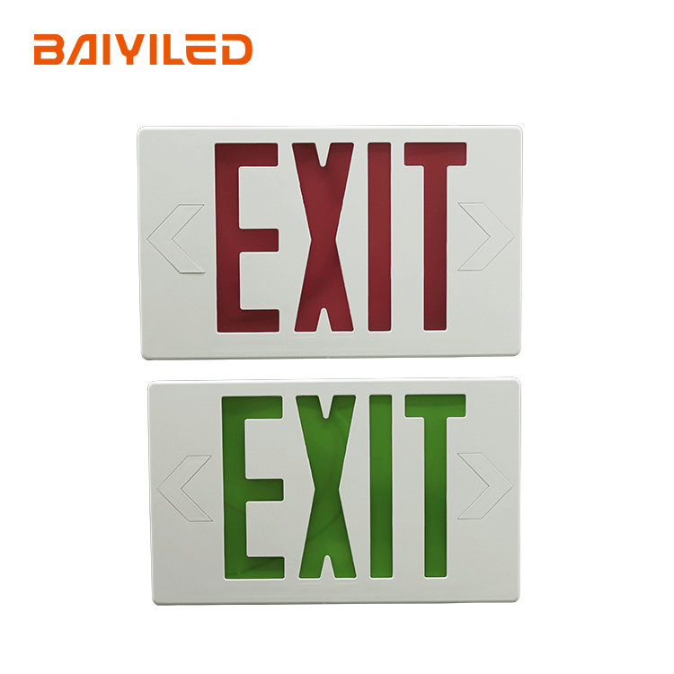 120/277 V Battery Emergency Light 12v Led Exit Sign
