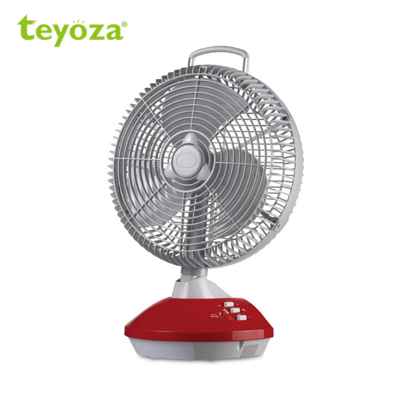 12 Inch Rechargeable Table Fan with led light