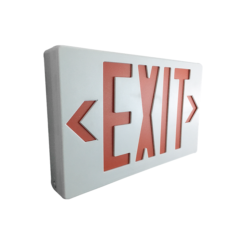 Running Man Self Test Emergency Aluminum Edge-Lit Led Exit Sign