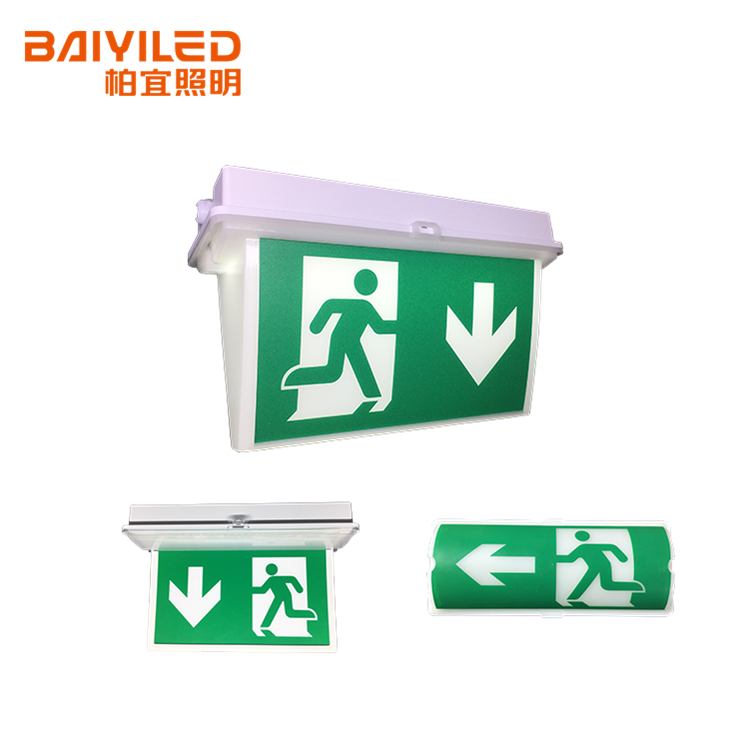 Emergency Exit Sign Battery Replacement Fire Safety Explosion-Proof Lamp Led Running Man Evacuation Light