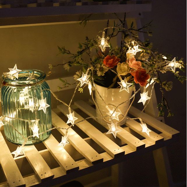 20pcs Egg Flower Lamp Battery Powered White Plumeria Flower String LED Christmas Lights for Wedding Party Garden solar Lighting
