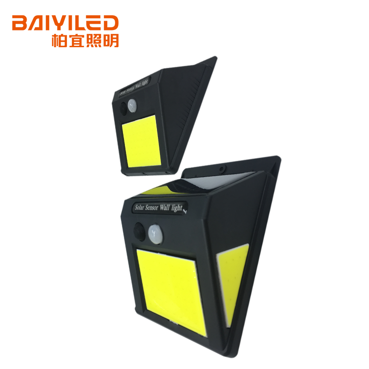 Solar Outdoor Wall Steel Led Motion Sensor Night Light