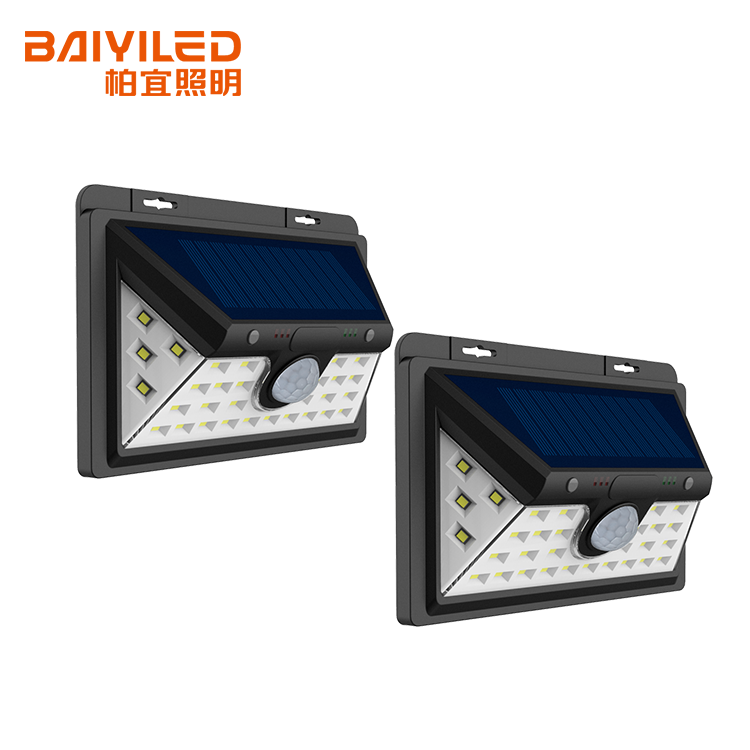 Waterproof Garden Sensor 48 Led Solar Wall Light