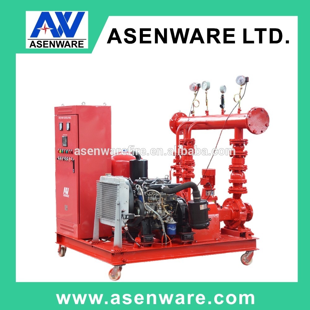 Trailer high pressure fire fighting pumps