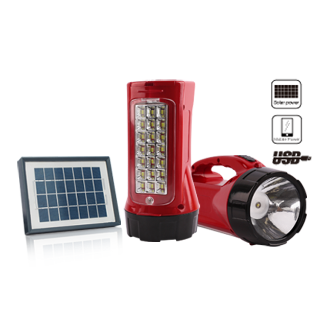 led portable rechargeable search lighting 1+21leds flashlight with battery