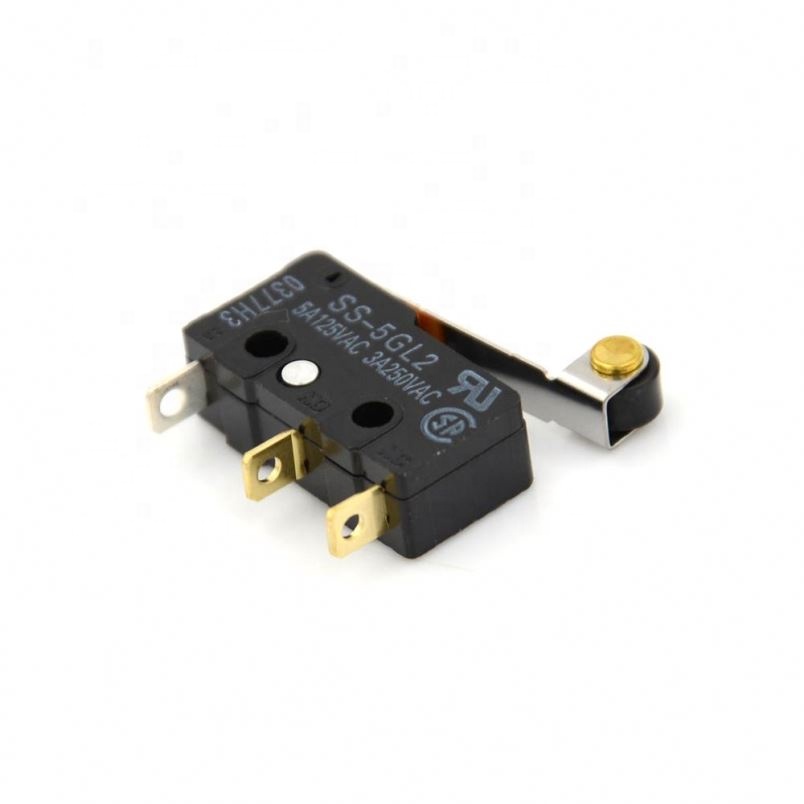 SS-5GL2 Microswitch Hinge Roller Lever SPDT 3Pin Subminiature Basic Limit Switch Solder terminals Switch