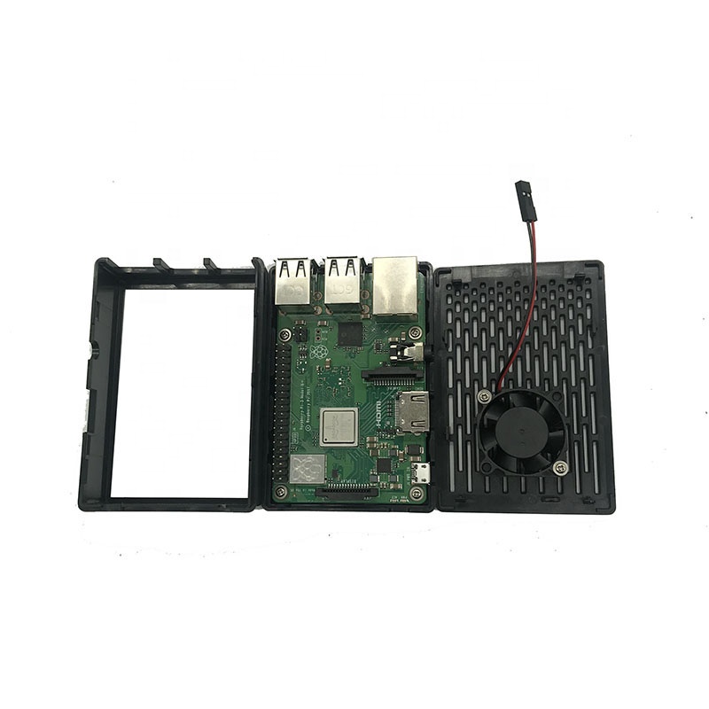 PI 3B+ 3.5-inch touch screen shell can be installed with cooling fan 2 in 1 chassis ABS box