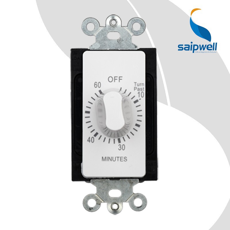 SAIP/SAIPWELL New 60 Minutes Plastic Countdown Timer, Mechanical Timer, Programmable Timer Switch