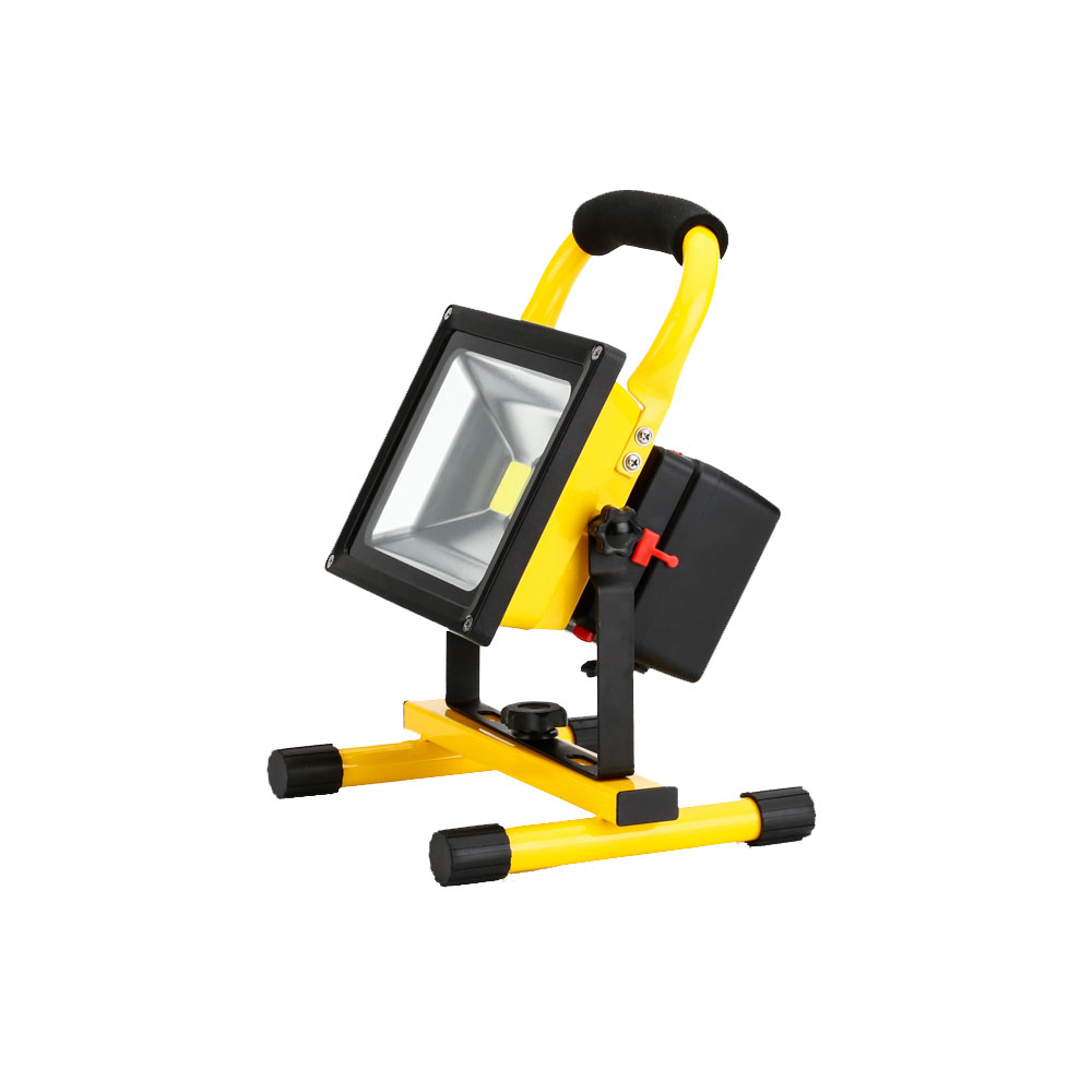 Cordless Work light, 20W Slim Rechargeable LED Portable Work Floodlight IP65 Waterproof Spotlight for Indoor Workshop Garden