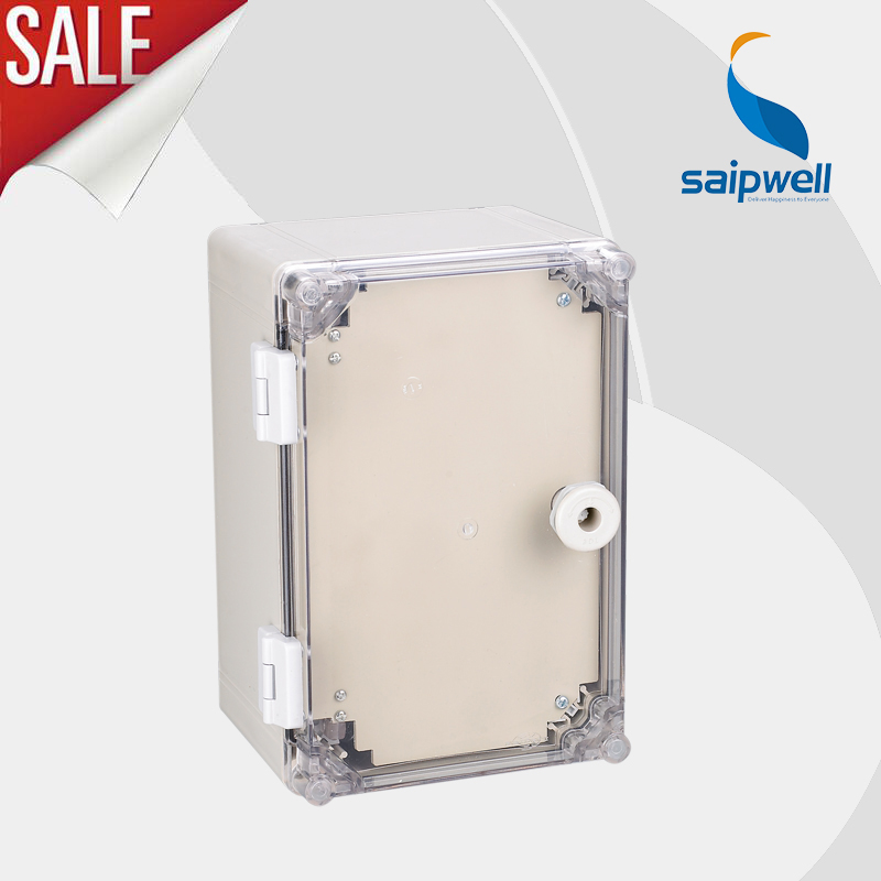 Manufacturer SAIP/SAIPWELL Hot Sale IP66 ABS Enclosure Transparent Cover Plastic Waterproof control Box with door 400*300*160