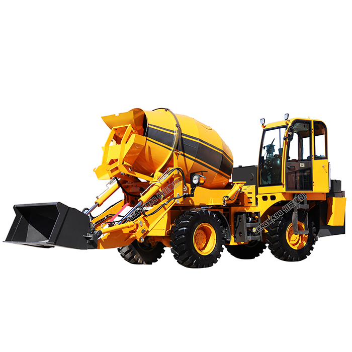1.2cubic meters 2.0cbm combined concrete mixer transport truck