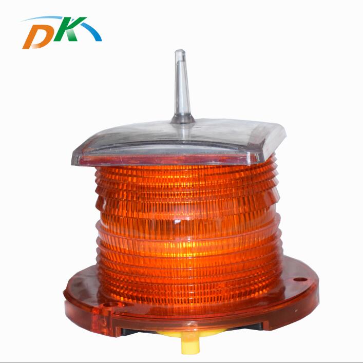 DK led Solar powered LED flashing obstruction warning light aircraft light