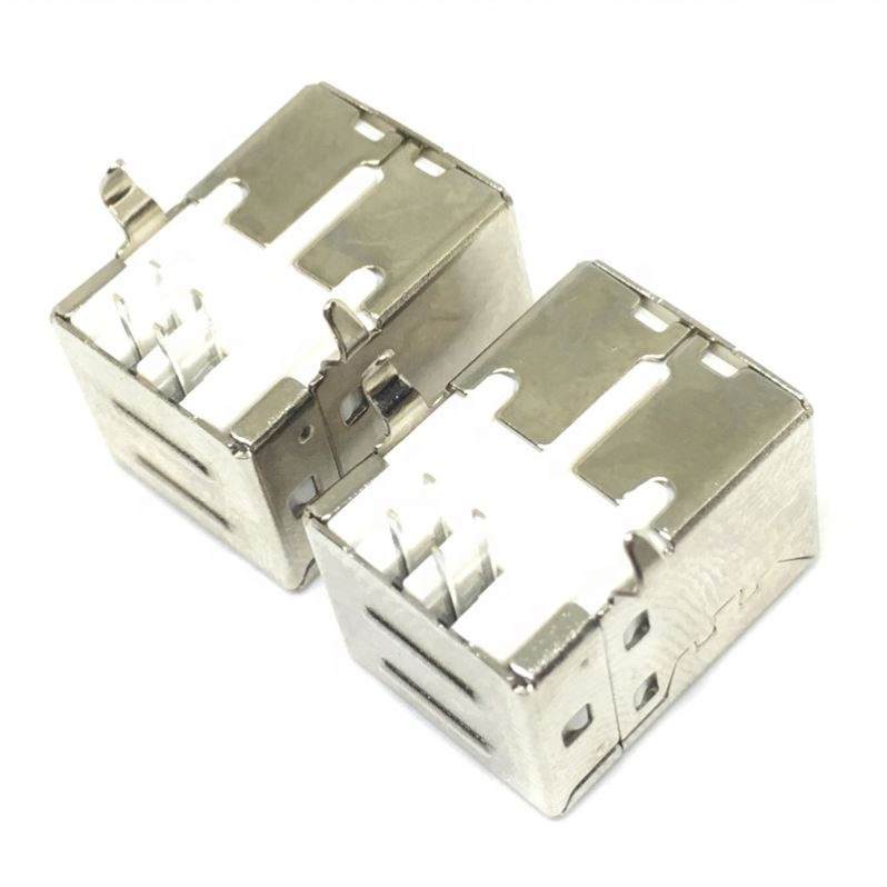 DB90 b type usb jack connector printer port Female Socket Right Angle PCB Connector