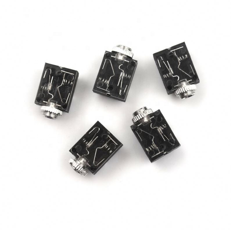 5 Pins 3.5mm Audio Mono Jack Socket PCB Panel Mount Headphone Parts PCB Mount Audio Jacks