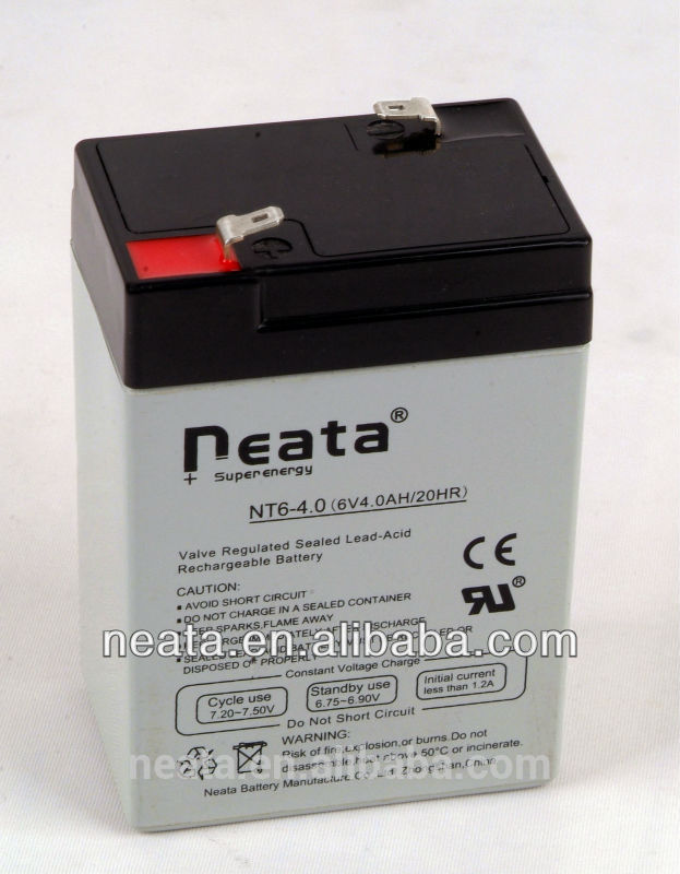 NEATA Hot Sale Low Price VRAL battery 6V 4AH Battery