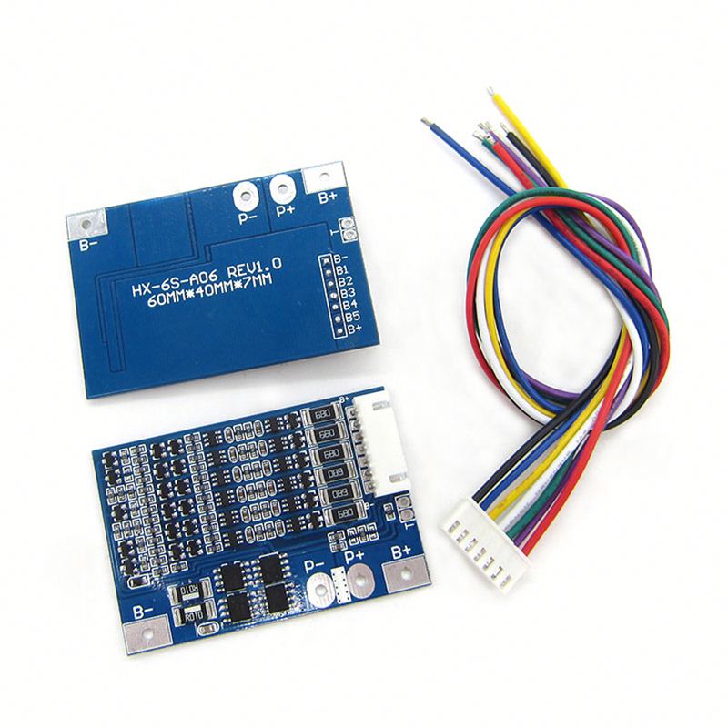 6S 22.2V Lithium Battery Protection Board Balance Function 18650 Li-ion 25.2V Lipo Overcharge Overdischarge Protect Circuit BMS