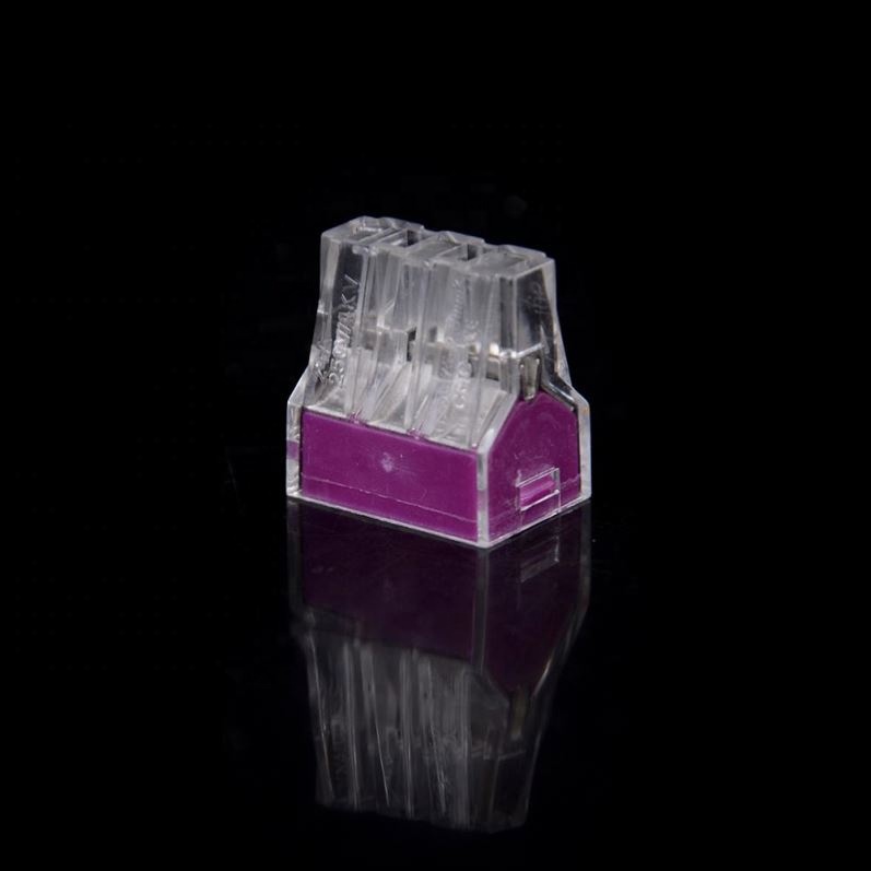 PCT-106 Push Wire Wiring Connector For Junction Box 6 Pin Conductor Terminal Block Wire Connector Single laid wire