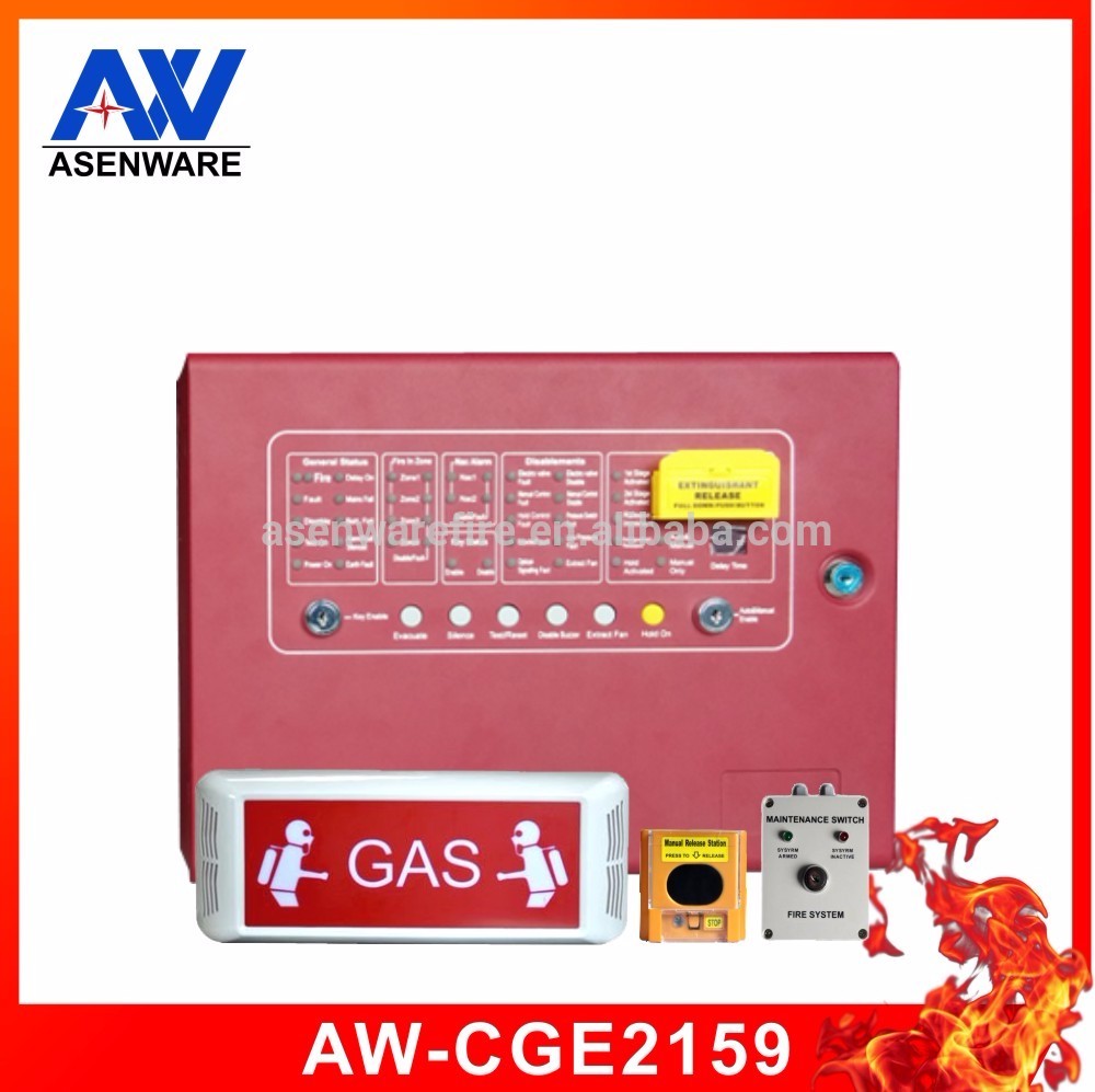 Cabinet type automatic Fm 200 fire suppression system, fm200 clean agent gas
