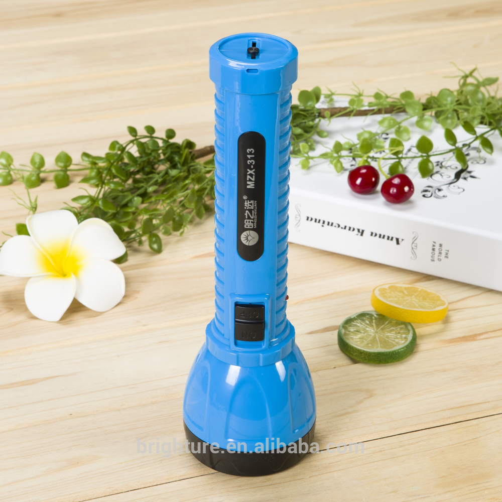 1 LED 1 Watt 900mAh Rechargeable LED Weak Strong Torch Light Flashlight