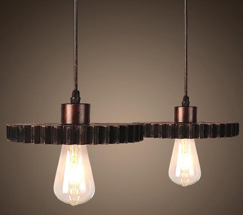 Black Iron Circle Led Pendant Light and Hanging Lamp