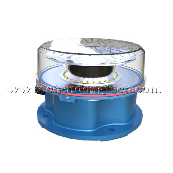 LED medium intensity aviation obstruction light with tempered glass covered