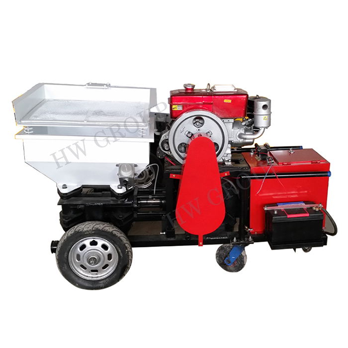 Cement rendering putty spray  machine