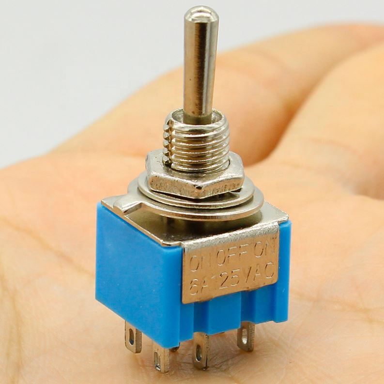 3 Position 2P2T DPDT ON-OFF-ON Miniature Mini Toggle Switch