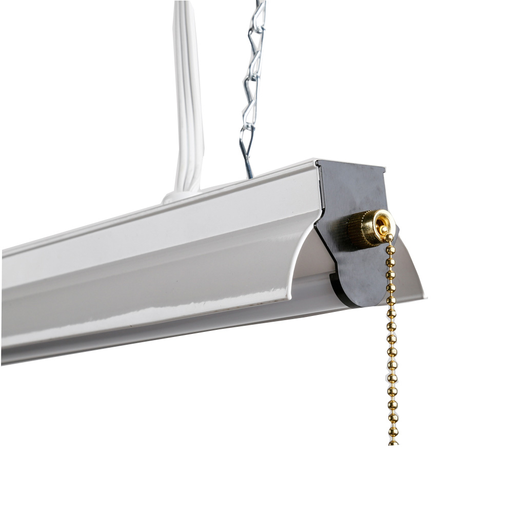 4500LM Ceiling Led Shop Light 4FT Attractive Sliver Finish Durable Metal Fixture Hanging Light