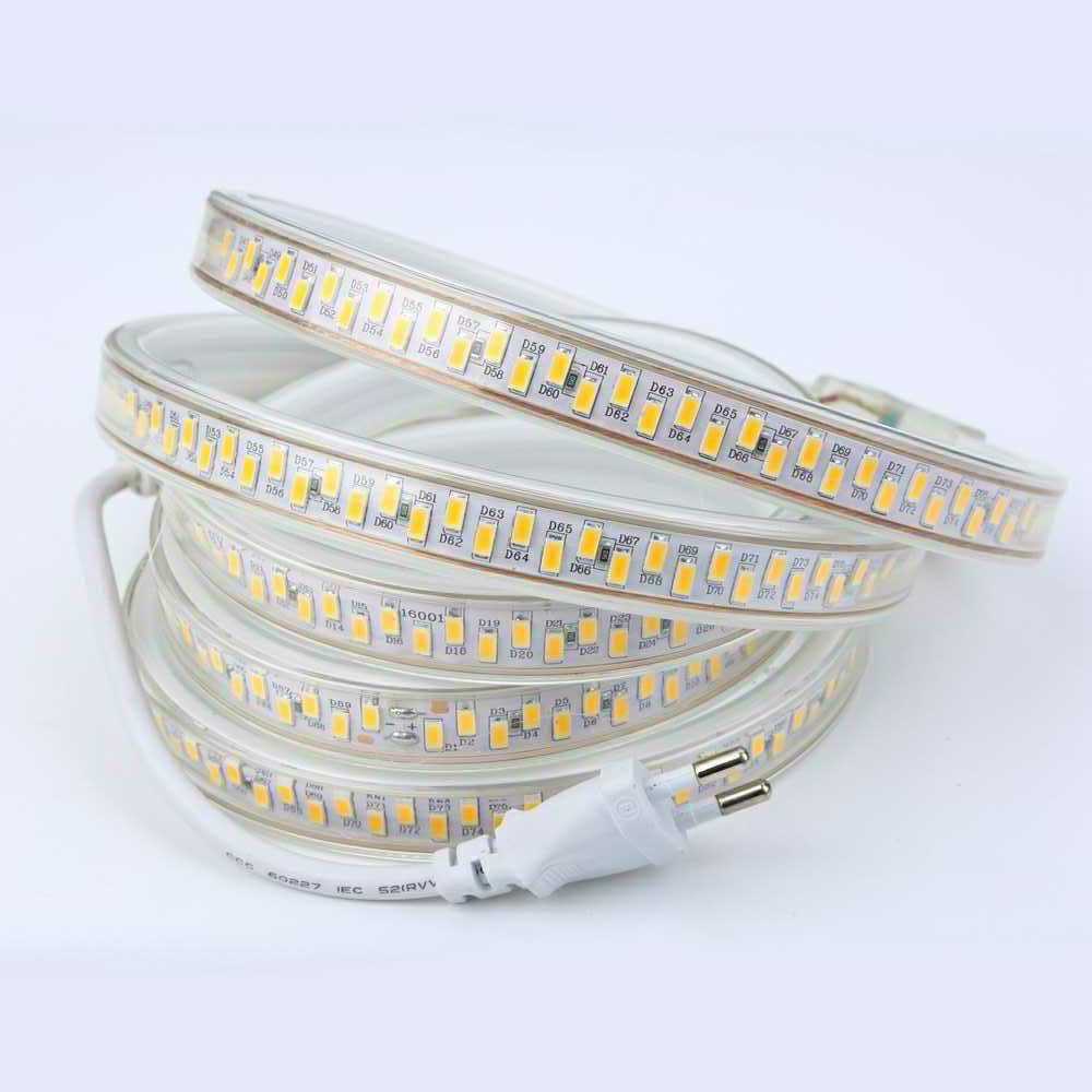 2 years warranty strip light 5730 LED Flexible Tape Rope Strip Light Outdoor Waterproof 220V