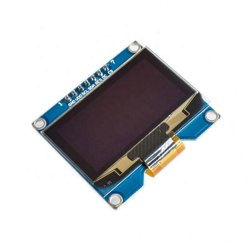 1.54 inch 7PIN White OLED Screen Module SSD1309 Drive IC Compatible for SSD1306 IIC / SPI Interface 128*64