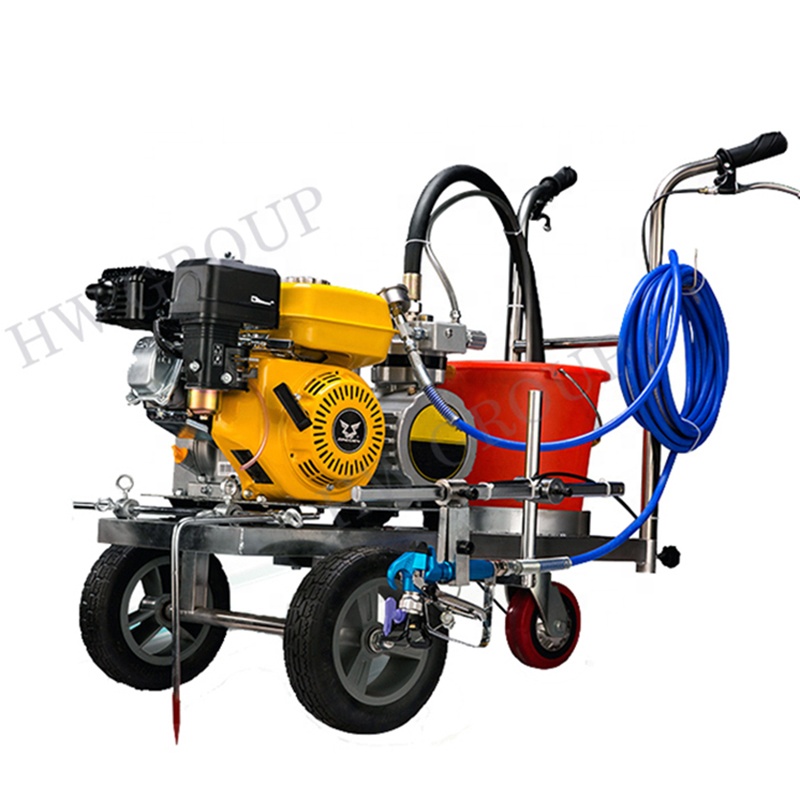 Hand push airless road painting machine