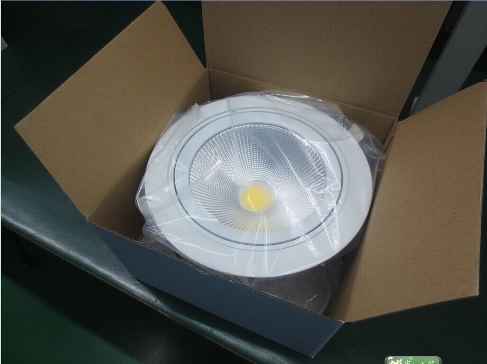 TUV COB downlights, die-casting aluminum alloy rotatable 6inch 25w anti-glare led downlight