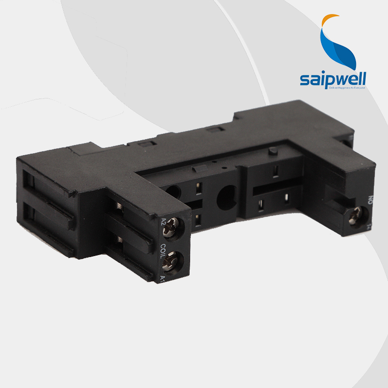 SAIP/SAIPWELL Top Style 8 Pin General Waterproof Plastic Auto Relay Socket Pcb
