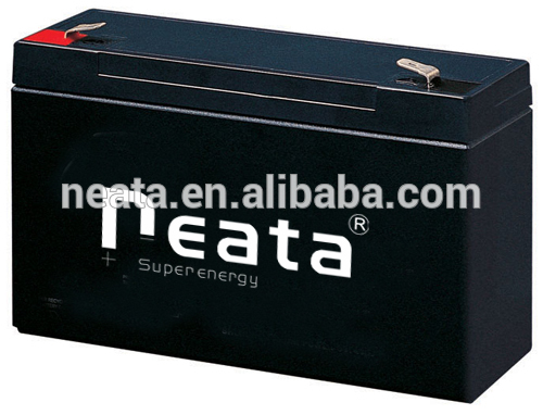 VRLA 6v 12ah 20hr battery for solar fan with LED light