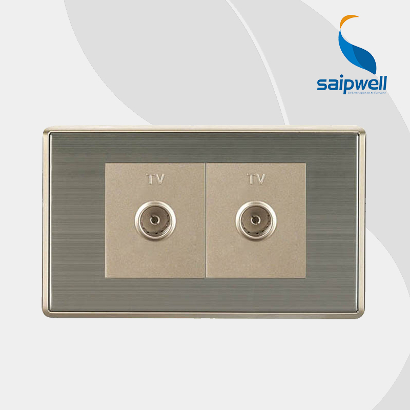 SAIP/SAIPWELL Safe High Quality UK Standard 13A 250V PC BS Standard Wall Socket