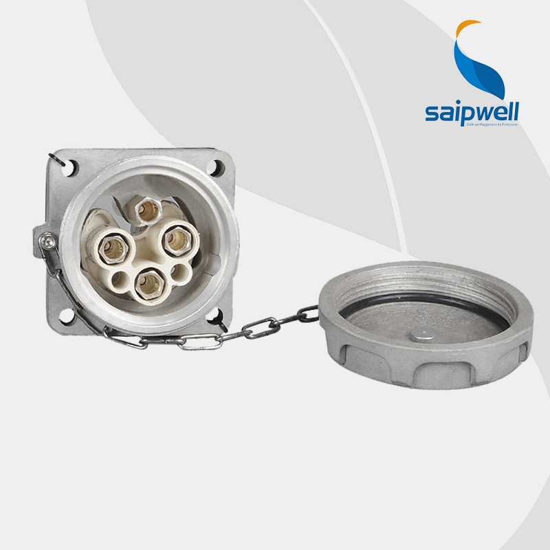 SAIPWELL/SAIP IP67 CEE/IEC 4 Pole 250A/400V Large AMP Waterproof Aluminium Industrial Plug