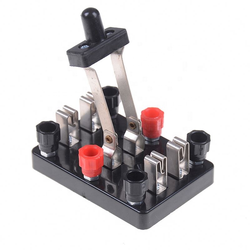 Double Pole Double Throw Dpdt Toggle Experiment Test Knife Switch