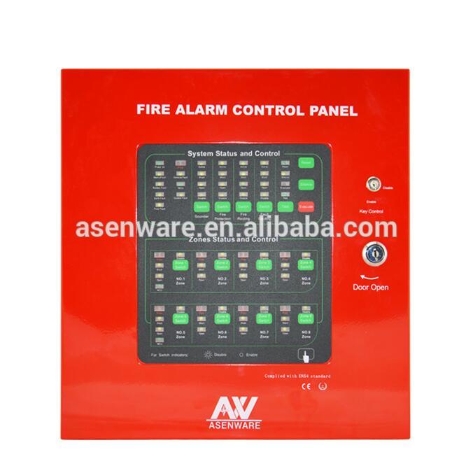 Original 2Wiring 8 Zones GSM Conventional Fire Alarm FM200 Control Panel