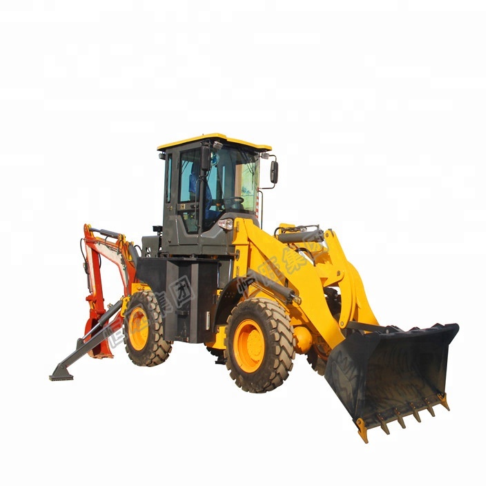 Hydraulic small garden tractor loader backhoe