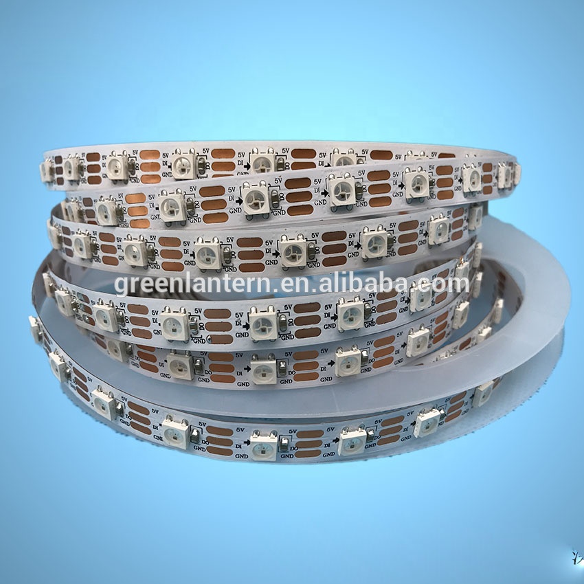 16.4ft SK6812 individually addressable led light strip DC5V 300LEDs smart RGB pixel LED strip lighting